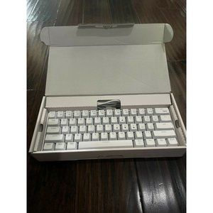 RedThunder White Wired Mechanical Keyboard Blue Switch YK601 Rainbow Opened